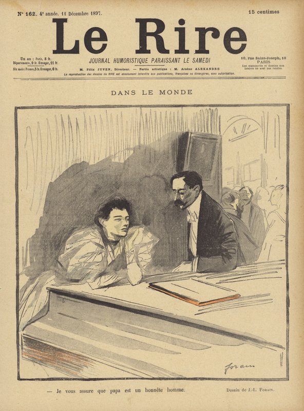 Kuvitus Le Rirelle tekijältä Jean Louis Forain