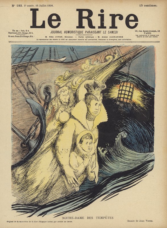 Kuvitus Le Rirelle tekijältä Jean Veber