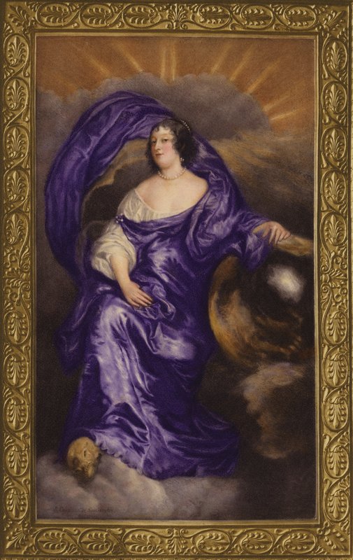 Southamptonin kreivitär Rachel de Ruvignyn muotokuva, 1642 tekijältä Jean the Elder Petitot