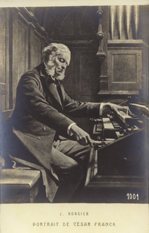 Cesar Franck, belgialaissyntyinen säveltäjä, pianisti, urkuri ja musiikinopettaja, joka työskenteli Pariisissa aikuisikänsä aikana (1822-1890) tekijältä Jeanne Rongier