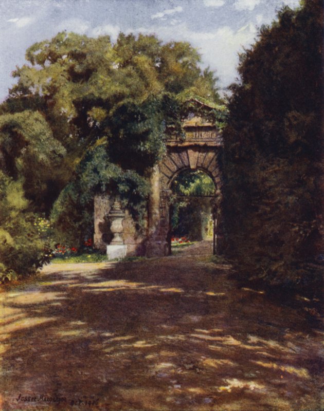 Chiswick House, The Inigo Jones Gateway (väri litho) tekijältä Jessie MacGregor