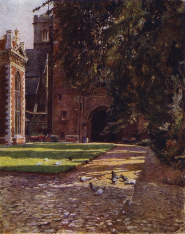 Lambeth, The Tudor Gateway (väri litho) tekijältä Jessie MacGregor