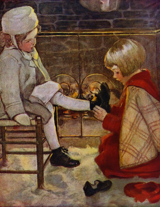 Moderni Cinderella (väri litho) tekijältä Jessie Willcox Smith
