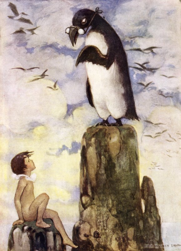Il·lustració per a The Water Babies de Charles Kingsley (litografia en color) finlandès tekijältä Jessie Willcox Smith