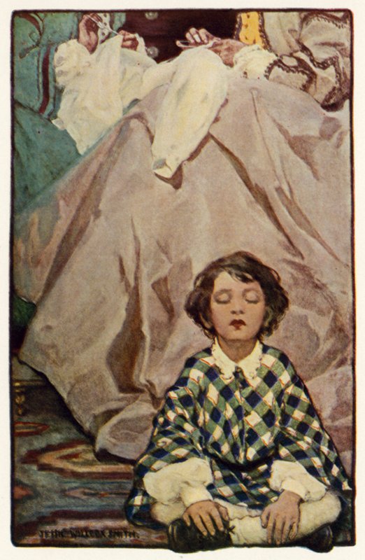 Pieni maa (väri litho) tekijältä Jessie Willcox Smith