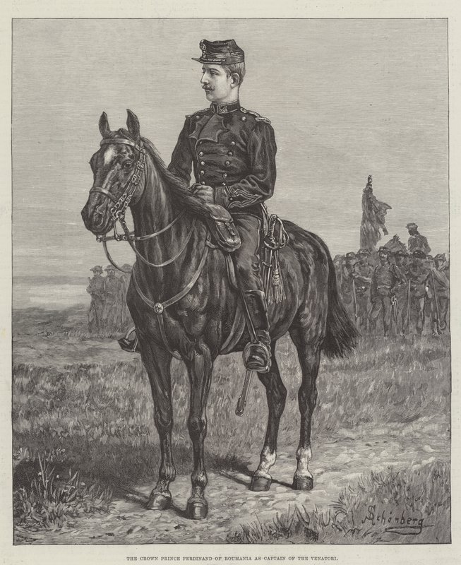 Romanian kruununprinssi Ferdinand Venatorin kapteenina tekijältä Johann Nepomuk Schonberg
