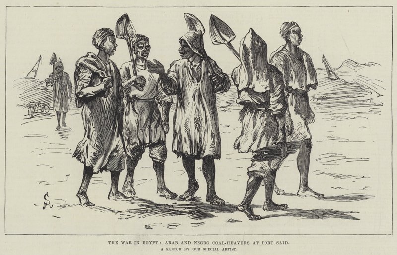 Egyptin sota, arabit ja Port Saidin hiilenhautaajat tekijältä Johann Nepomuk Schonberg