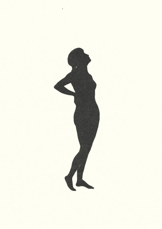 Johanna Beckmannin siluetti (litografia) tekijältä Johanna Beckmann