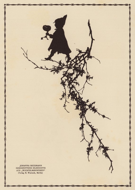 Keijun siluetti (litografia) tekijältä Johanna Beckmann
