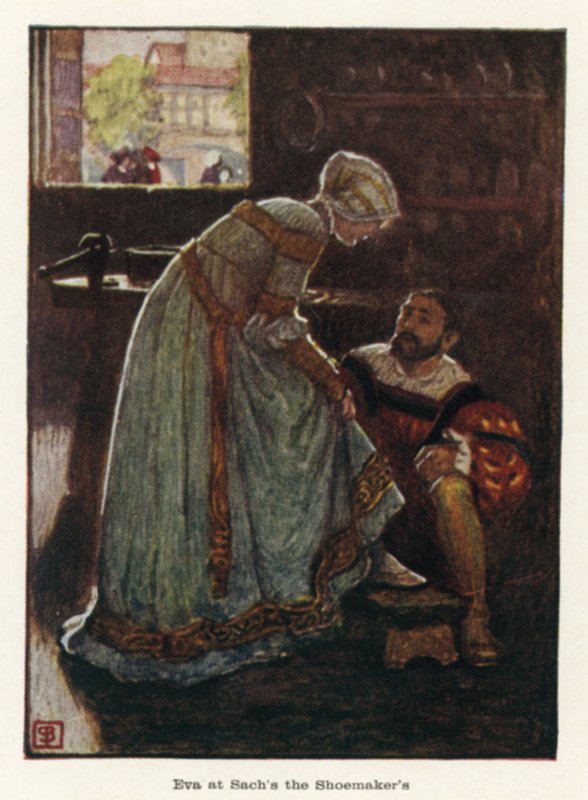 Eva Sachin suutarin luona tekijältä John Byam Liston Shaw