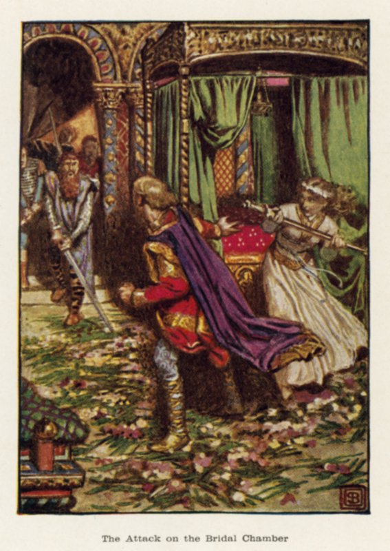 Hyökkäys morsiushuoneeseen tekijältä John Byam Liston Shaw