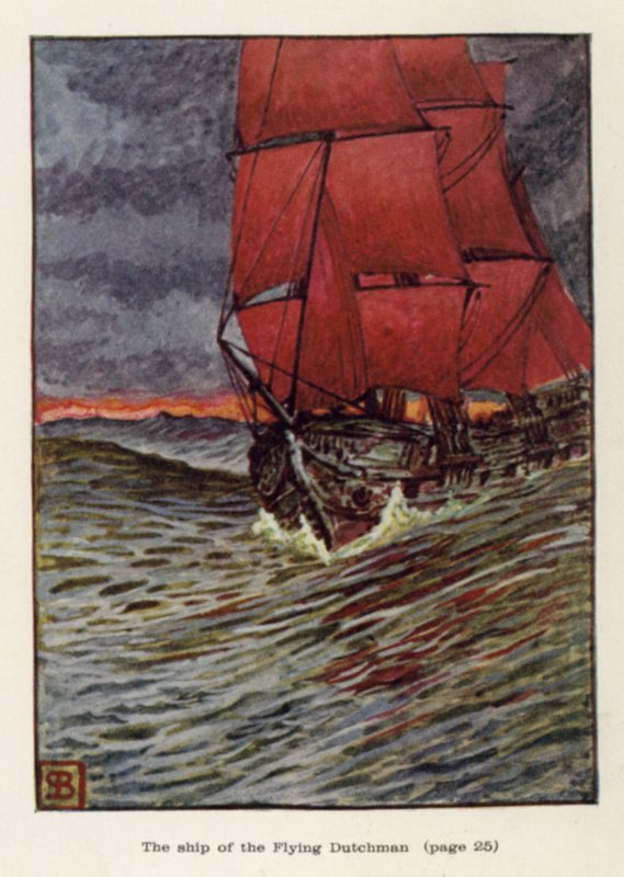 Lentävän hollantilaisen laiva tekijältä John Byam Liston Shaw