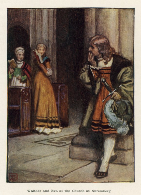 Walther ja Eva Nürnbergin kirkossa tekijältä John Byam Liston Shaw