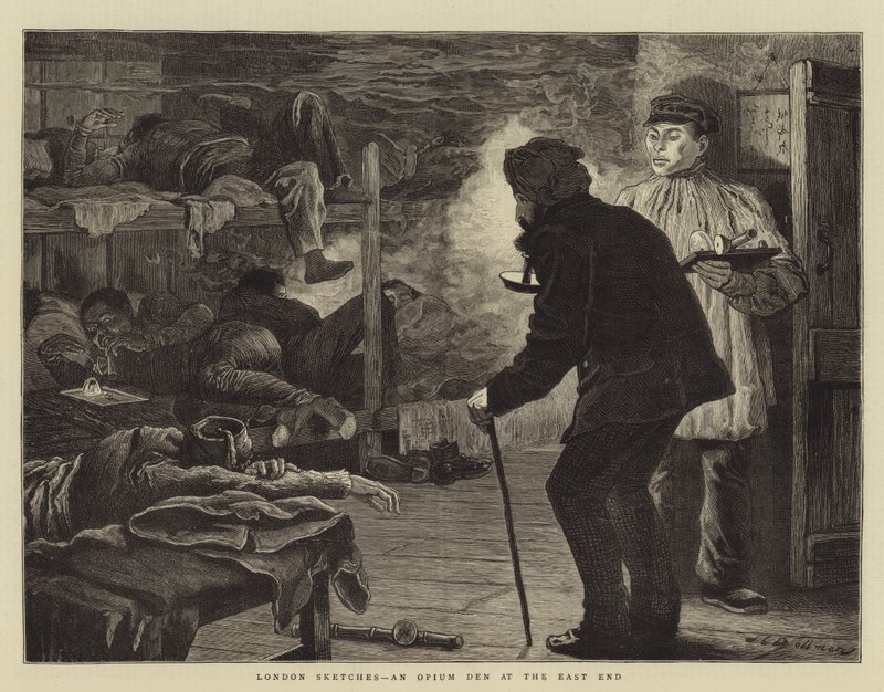 London Sketches, oopiumipesä East Endissä tekijältä John Charles Dollman