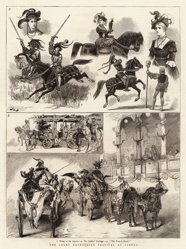 Court Equestrian Festival Wienissä tekijältä John Charles Dollman