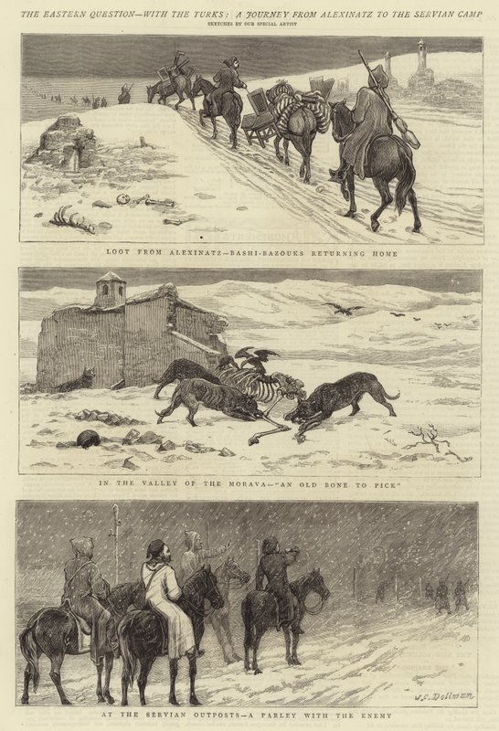 Itäinen kysymys turkkilaisten kanssa, matka Alexinatzista Servian-leirille tekijältä John Charles Dollman