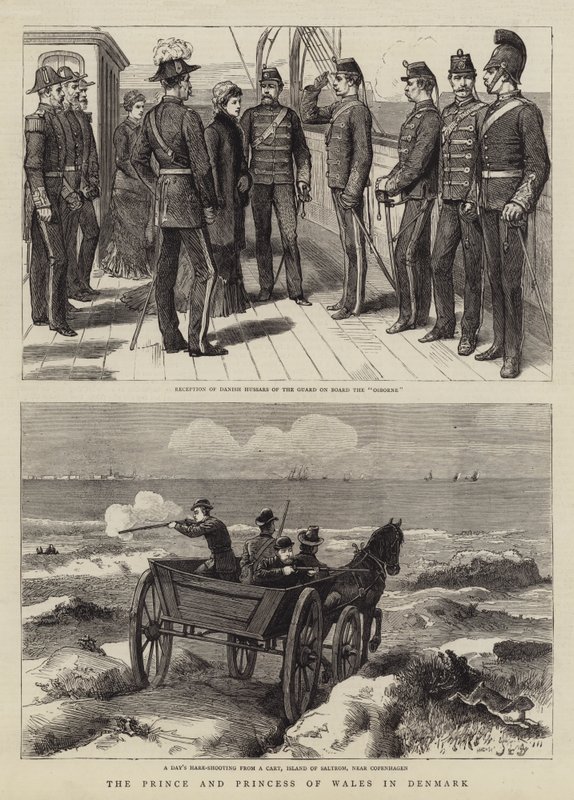 Walesin prinssi ja prinsessa Tanskassa tekijältä John Charles Dollman