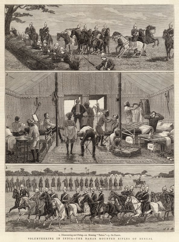 Vapaaehtoistyö Intiassa, Bahar Mounted Rifles of Bengal tekijältä John Charles Dollman