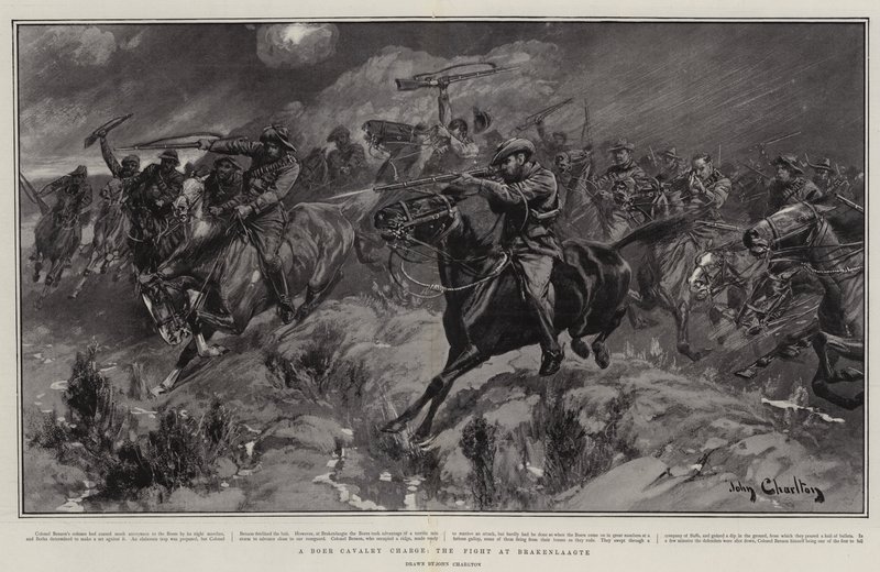 Buurien ratsuväen hyökkäys, taistelu Brakenlaagtessa tekijältä John Charlton