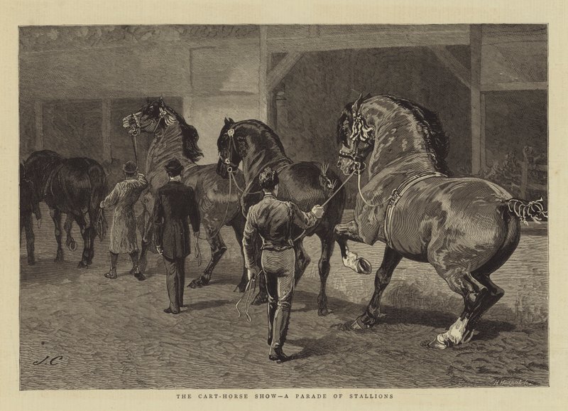 Cart-Horse Show, oriiden paraati tekijältä John Charlton