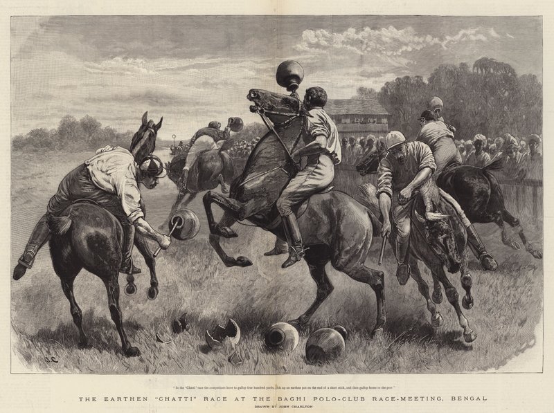 Maasta tehty Chatti-kilpailu Baghi Polo-Clubin kilpailukokouksessa, Bengali tekijältä John Charlton