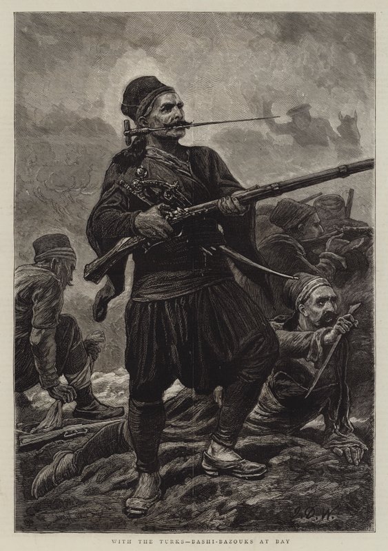 Turkkilaisten kanssa Bashi-Bazouksin lahdella tekijältä John Dawson Watson