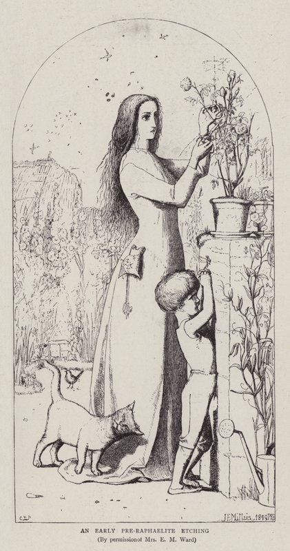 Varhainen esirafaeliittietsaus tekijältä John Everett Millais