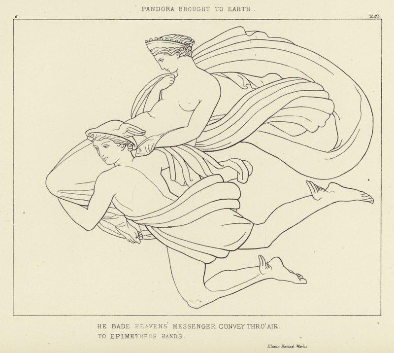 Pandora tuotu maahan tekijältä John Flaxman