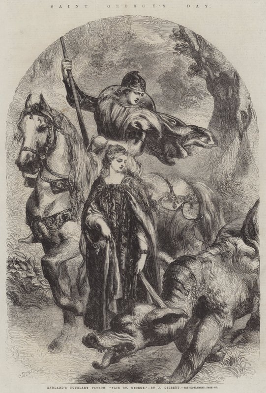 Pyhän Yrjön päivä, Englannin suojelija, Fair St George tekijältä John Gilbert