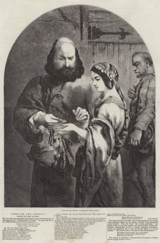 Shylock ja Jessica tekijältä John Gilbert