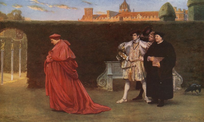 Pilvet, jotka kerääntyvät laskevan auringon ympärille tekijältä John Seymour Lucas