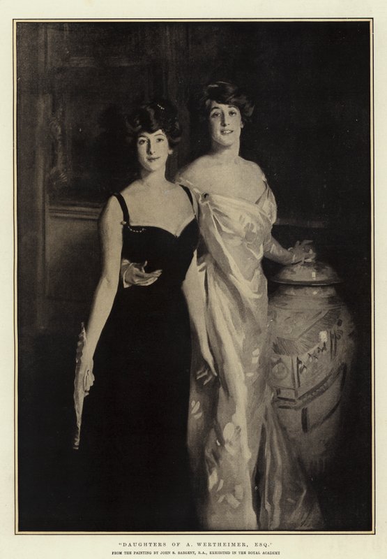Wertheimerin tyttäret, Esquire tekijältä John Singer Sargent