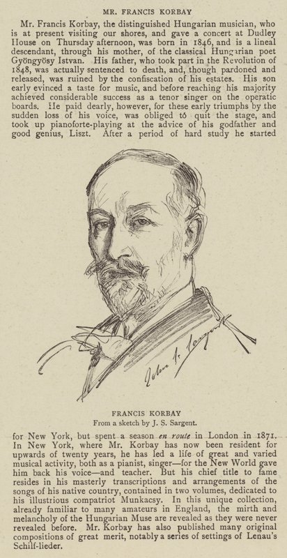 Francis Korbay tekijältä John Singer Sargent