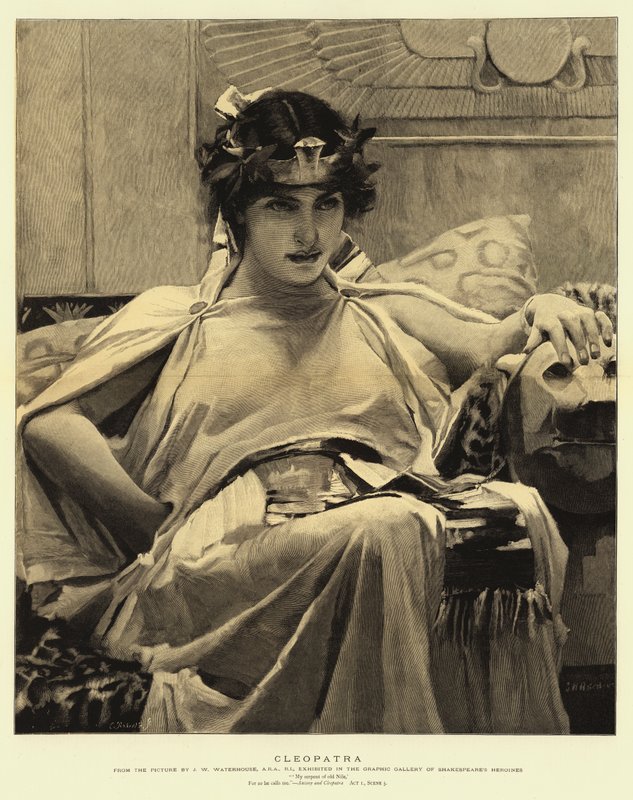 Kleopatra tekijältä John William Waterhouse