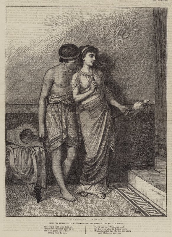 Kuiskatut Sanat tekijältä John William Waterhouse