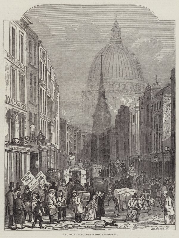 Lontoon pääväylä, Fleet-Street tekijältä John Wykeham Archer