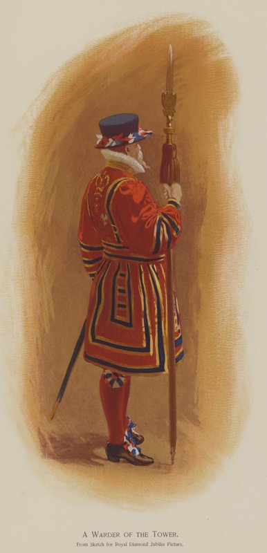 Tornin vartija (väri litho) tekijältä John (after) Charlton