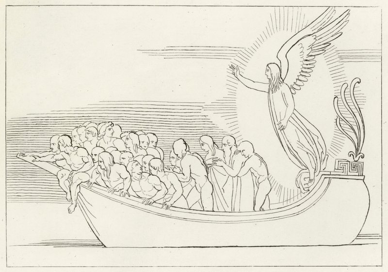 Siunaus, Kiirastus, laulu 2 (kaiverrus) tekijältä John (after) Flaxman