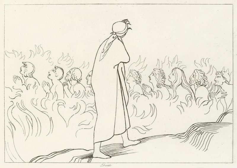 Lihallinen, Kiirastuli, Canto 25 (kaiverrus) tekijältä John (after) Flaxman