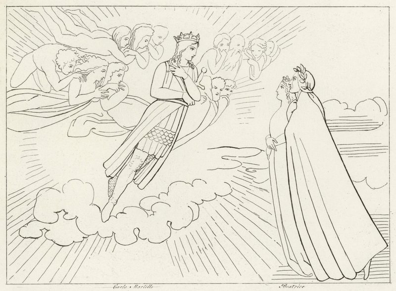 Planeetta Venus, Paratiisi, Canto 8 (kaiverrus) tekijältä John (after) Flaxman