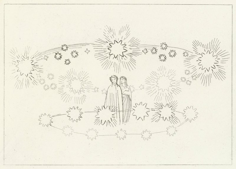 Auringon alue, Paratiisi, Canto 10 (kaiverrus) tekijältä John (after) Flaxman