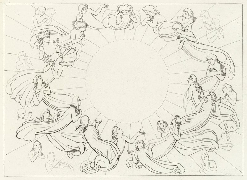 Aurinko, Paratiisi, Canto 12 (kaiverrus) tekijältä John (after) Flaxman