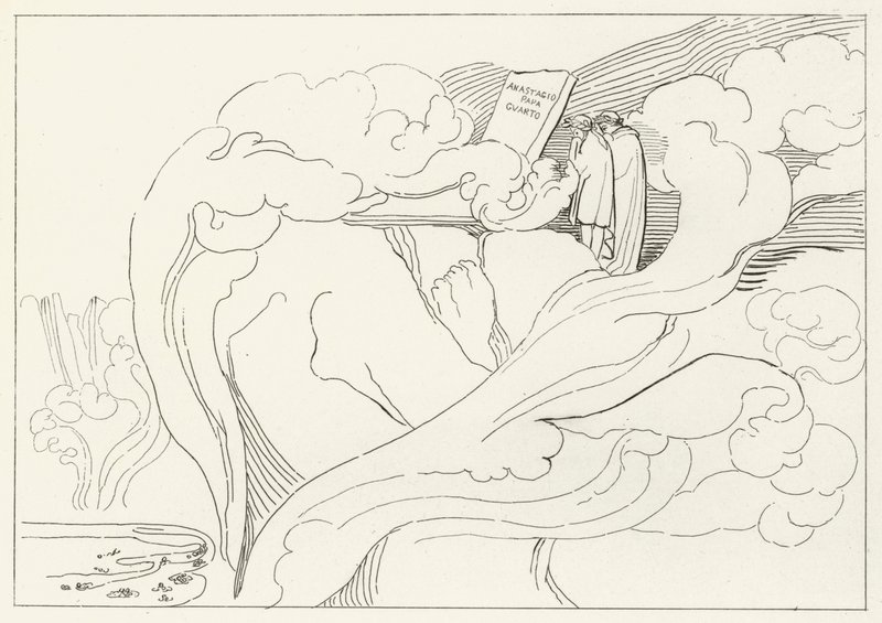Anastasiuksen hauta, Inferno, Canto 11 (kaiverrus) tekijältä John (after) Flaxman