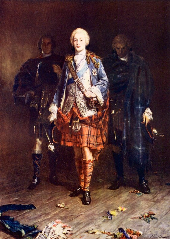 Bonnie Prince Charlie (värilitografia) tekijältä John (after) Pettie