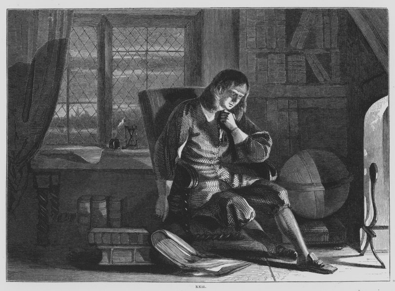 John Milton, Il Penseroso (kaiverrus) tekijältä John (after) Phillip