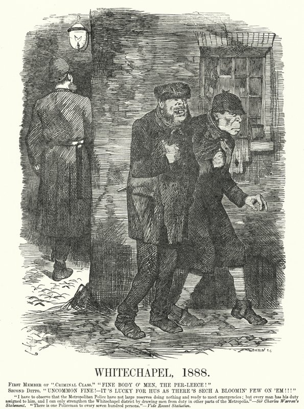 Punch sarjakuva: Whitechapel tekijältä John (after) Tenniel