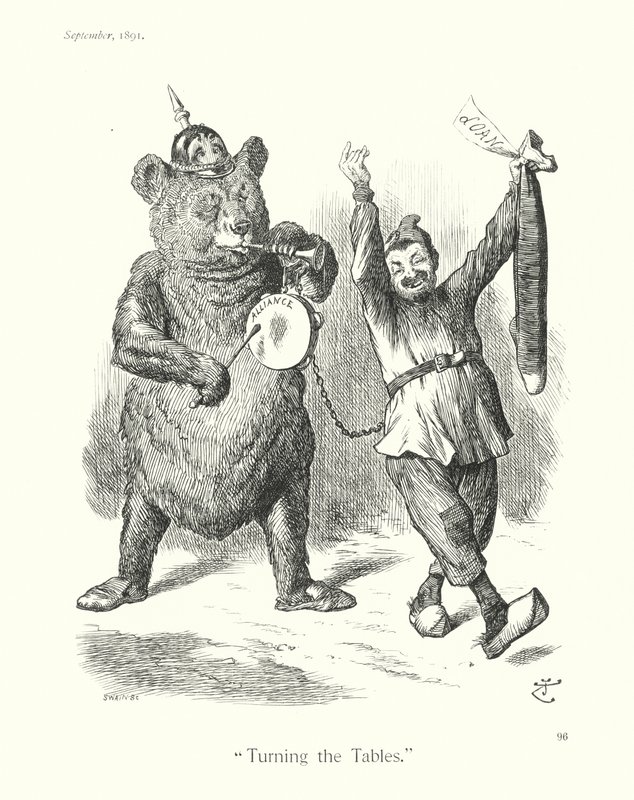 Sir John Tennielin sarjakuva: (kaiverrus): "Turning the Tables" (kaiverrus) tekijältä John (after) Tenniel