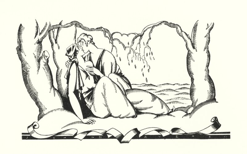 Lord Byronin kuvitus Don Juanille (litho) tekijältä John Austen