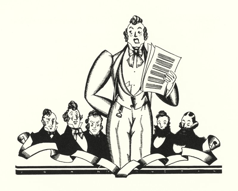 Lord Byronin kuvitus Don Juanille (litho) tekijältä John Austen