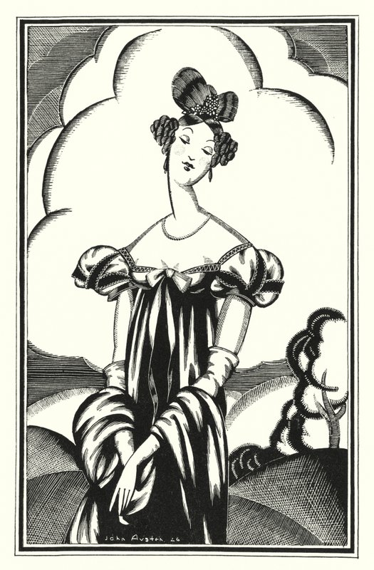 Lord Byronin kuvitus Don Juanille: Aurora Raby, nuori tähti (litho) tekijältä John Austen